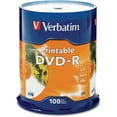 thumbnail image 1 of Verbatim DVD-R 4.7GB 16X White Inkjet Printable - 100pk Spindle DVD-R 16X White Inkjet Printable - 4.70 GB - 100pk Spindle, 1 of 2