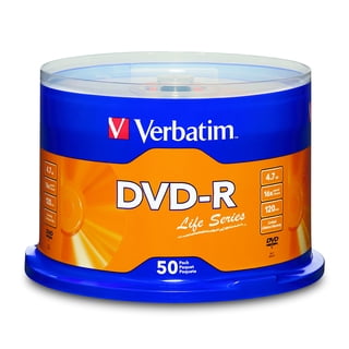 500 VERBATIM authentic Life Series 16X DVD-R DVDR 4.7GB Branded Logo 100 x5 pack.