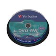 thumbnail image 1 of Verbatim DataLifePlus 10 Pack DVD-RW Discs 4.7GB 4x Rewritable Discs Matte Silver For Video Recording and Data Storage (Spindle), 1 of 17