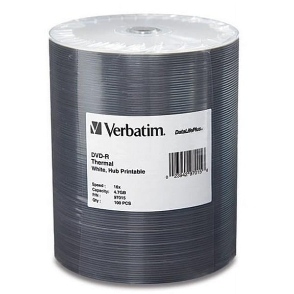 Verbatim Dvd-R 4.7Gb 16X W Tp Evr Hub 100Pk