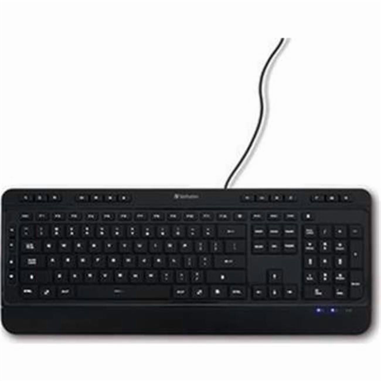 Verbatim  Illuminated Wired Keyboard, Black