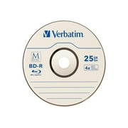 Verbatim M-DISC BD-R 25GB 4X with Branded Surface - 25pk Spindle Model 98909