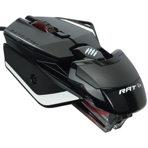 Verbatim MR02MCAMBL00 Authentic R.A.T. 2 Plus USB 2.0 Left/Right Hand Optical Gaming Mouse - Black