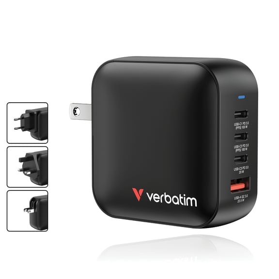 Verbatim Mini GaN Charger 100W 4 Port