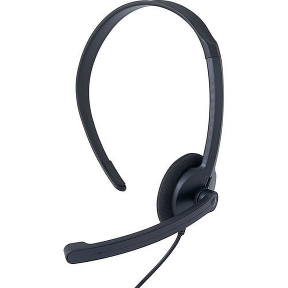 Verbatim Mono Headset with Microphone and In-Line Remote Mono - Mini-phone (3.5mm) - Wired - 32 Ohm - 20 Hz - 20 kHz - Over-the-head - Monaural - Circumaural - 5.25 ft Cable - Omni-directional Microph