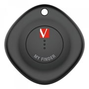 Verbatim My Finder Bluetooth Item Tracker, Works with Apple Find My, Black
