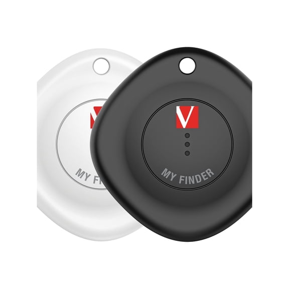Verbatim My Finder Bluetooth Tracker Tag 2pk - Black,White