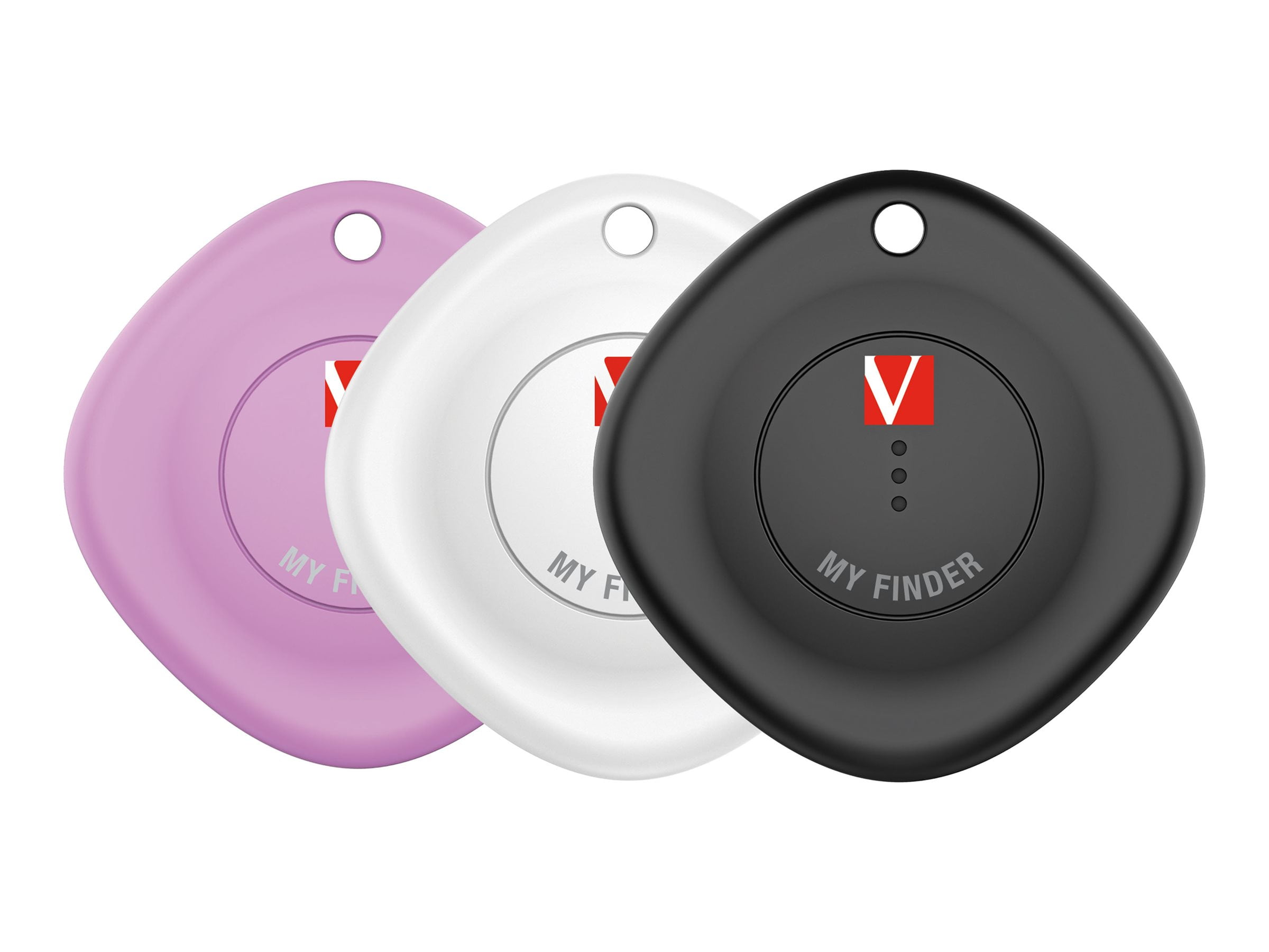 Verbatim My Finder Bluetooth Tracker 3pk Black,White,Purple