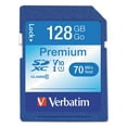 thumbnail image 1 of Verbatim Premium - Flash Memory Card - 128 Gb - Uhs Class 1 / Class10 - 600x - Sdxc Uhs-i, 1 of 2