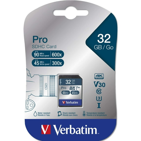 Verbatim Pro 32 GB Flash SD Card Pro 32GB
