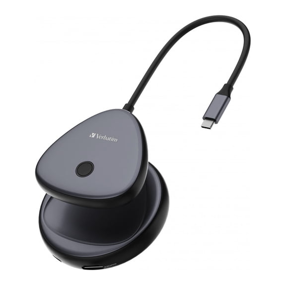 Verbatim Share My Screen 4K Wireless Display Adapter, USB-C, Plug & Play, Black