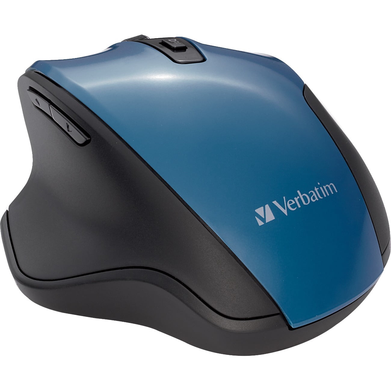 Verbatim Silent Ergonomic Wireless Blue LED Mouse - Dark Teal - Blue LED - Wireless - Radio Frequency - 2.40 GHz - Dark Teal - 1 Pack - USB - 1600 dpi | Bundle of 5