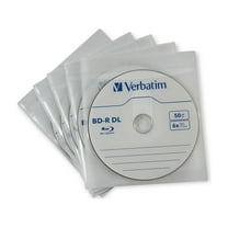 Verbatim Sleeves for CD/DVD/Blu-Ray White 50/Pack (71125)