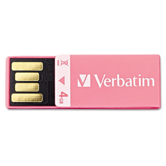 Verbatim/Smartdisk 4GB Clip-It USB Drive, Pink