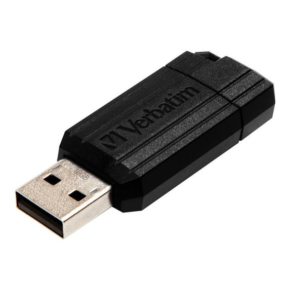 Verbatim® Store 'n' Go™ PinStripe USB Drive, 8GB, Black