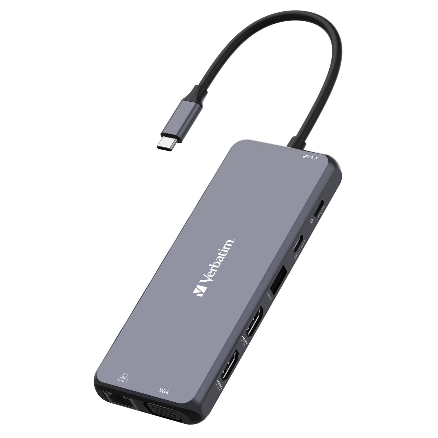 Verbatim® USB-C Pro Multiport Hub14 Port, Gray 32154