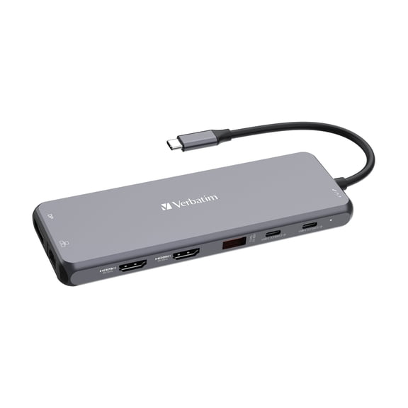 Pre-Owned Verbatim USB-C Pro Multiport Hub CMH 13 - 13 Ports 32153