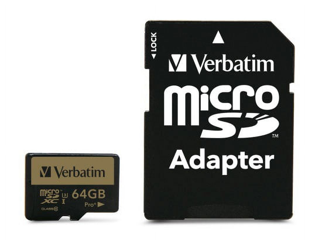 Verbatim, VER44034, Pro Plus microSDHC Memory Card, 1