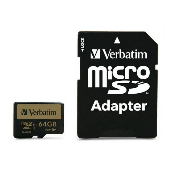 Verbatim, VER44034, Pro Plus microSDHC Memory Card, 1