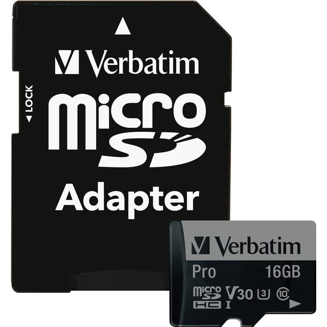 Hc Memory Card Verbatim, VER47040, Pro 600X microSDHC Memory Card, 1 - Walmart ...