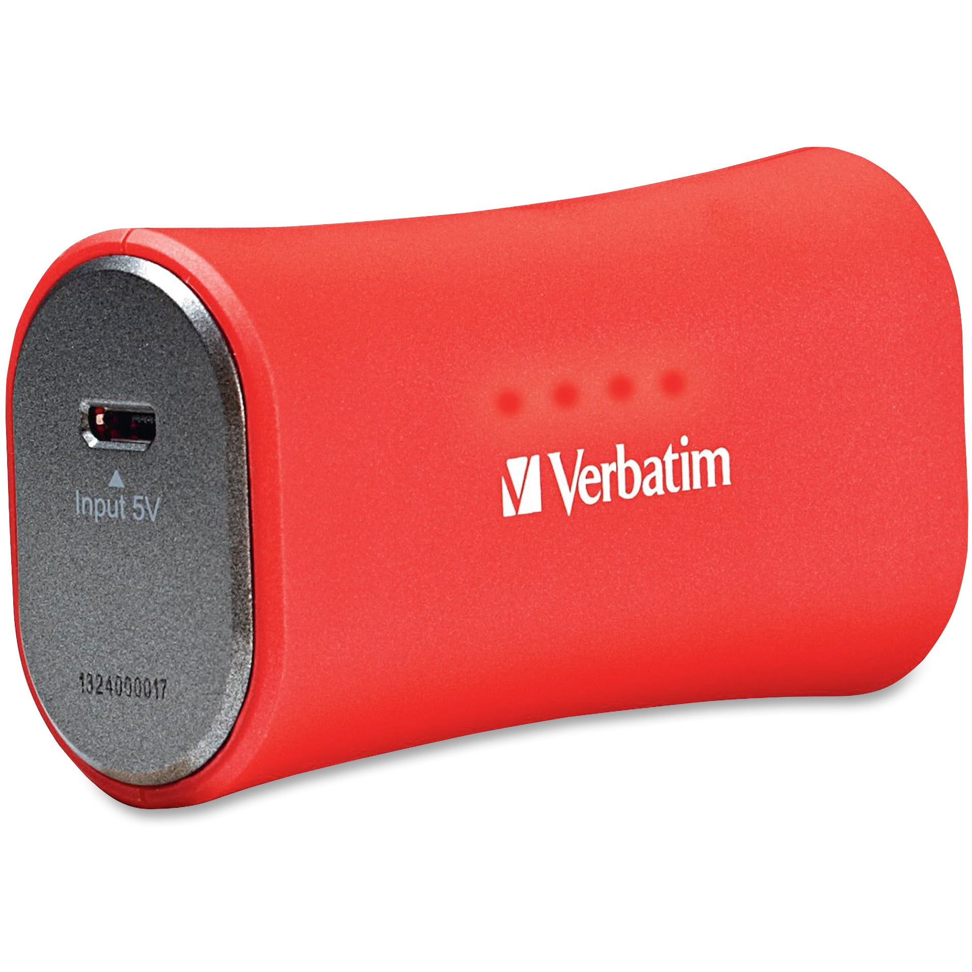 Verbatim, VER98357, Portable Power Pack Charger, 1, Red