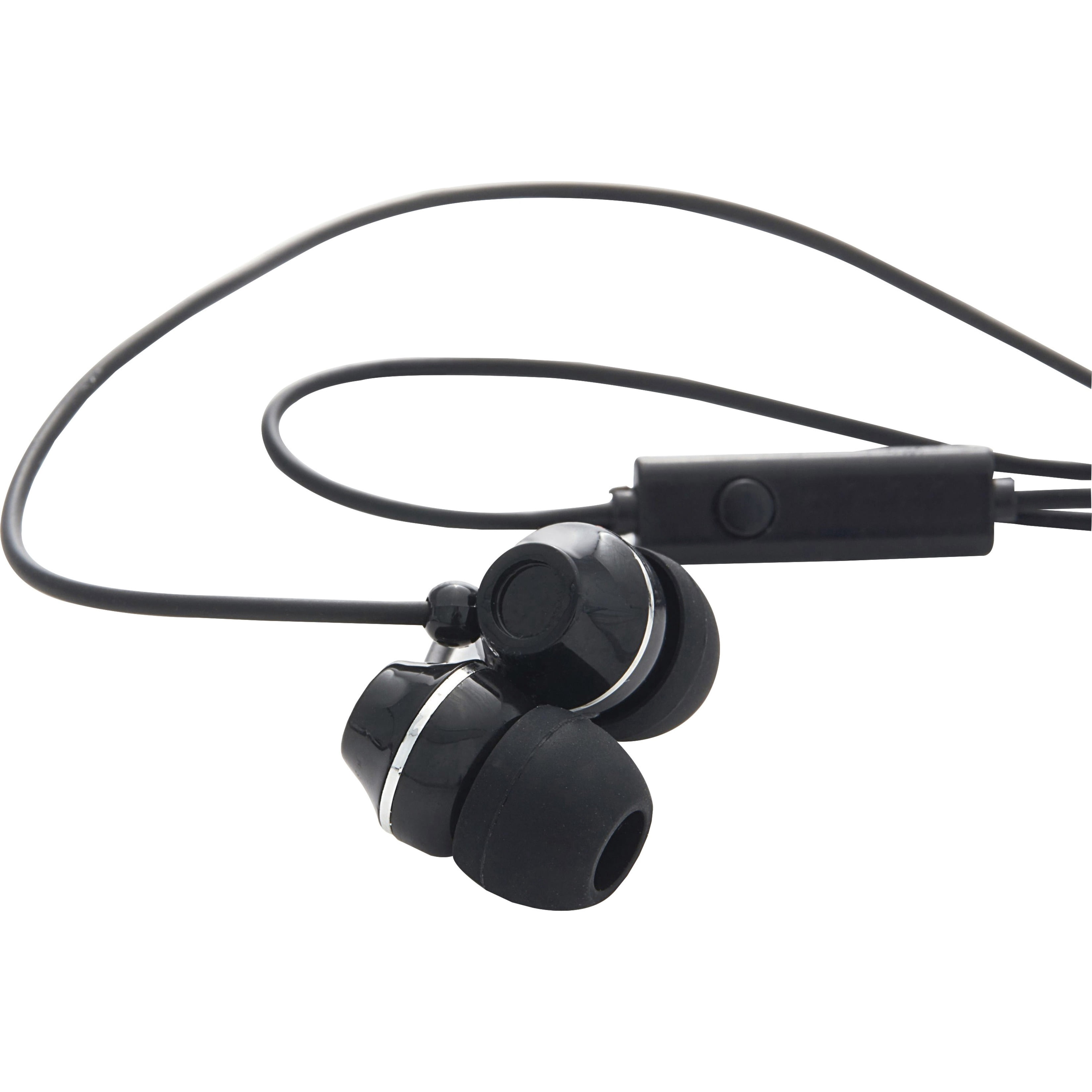 Verbatim, VER99774, Stereo Earphones with Microphone, 1, Black