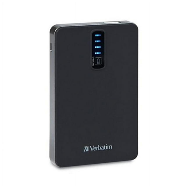 Verbatim VTM98008B Verbatim 5,200 mAh Dual USB Power Bank 98008