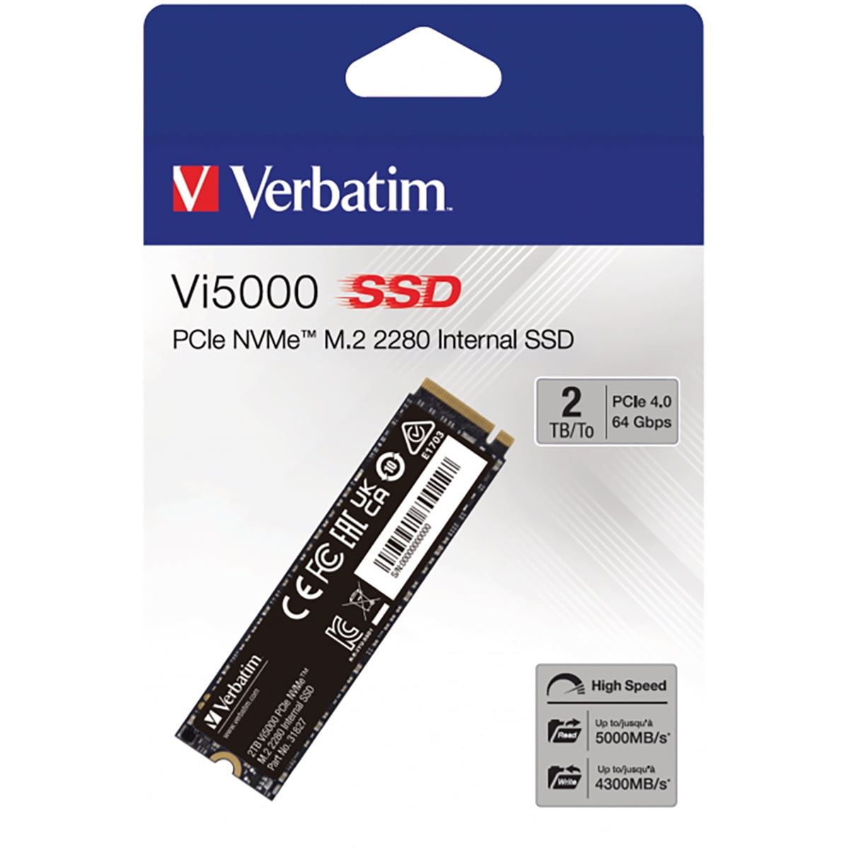 Verbatim Vi5000 2TB PCIe NVMe M.2 2280 Internal SSD - Walmart.com