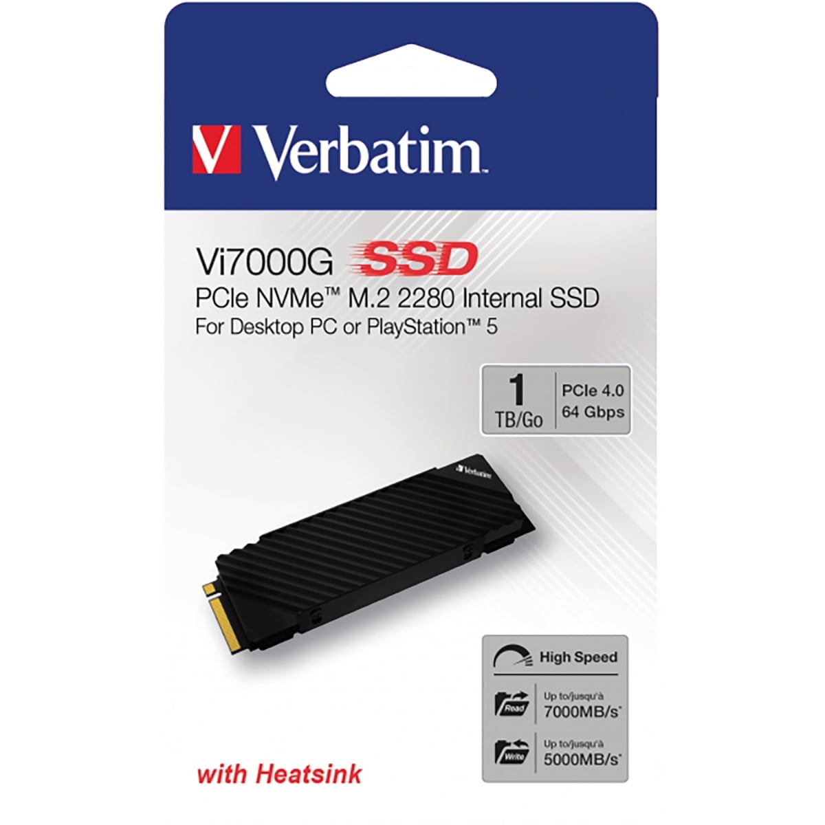 Verbatim 1TB Vi7000 PCIe NVMe M.2 2280 Internal SSD - Walmart.com