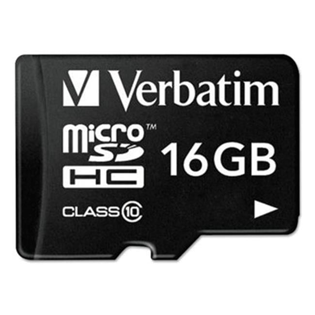 Verbatim  microSDHC Card with Adapter- Class 10- 16GB