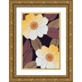 thumbnail image 1 of Verbeek-Van Den Broek 13x18 Gold Ornate Wood Framed with Double Matting Museum Art Print Titled - Golden Blooms I, 1 of 4