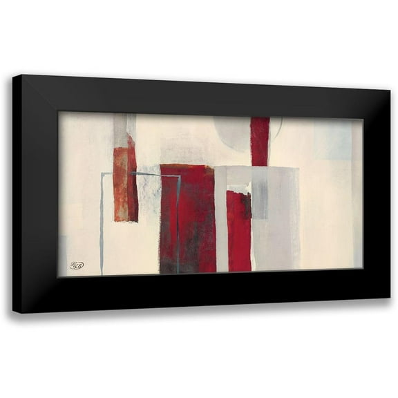 Verbeek-Van Den Broek 14x9 Black Modern Framed Museum Art Print Titled - Red I