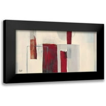 Verbeek-Van Den Broek 14x9 Black Modern Framed Museum Art Print Titled - Red I
