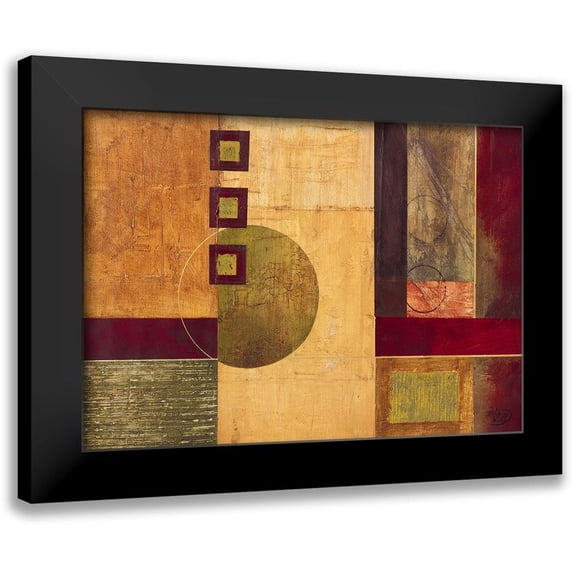 Verbeek-Van Den Broek 18x14 Black Modern Framed Museum Art Print Titled - Geometry II