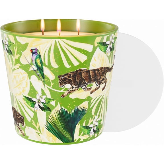 Verbena & Fig Leaf Scented Candle, Large Candles Non for Scented, 30oz Soy Wax, 3 Wicks, Luxury Candles | 100+ Hour Slow- for Decor, ,