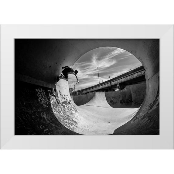 Verbiest, Eric 32x23 White Modern Wood Framed Museum Art Print Titled - Full Pipe - Sam Taeymans