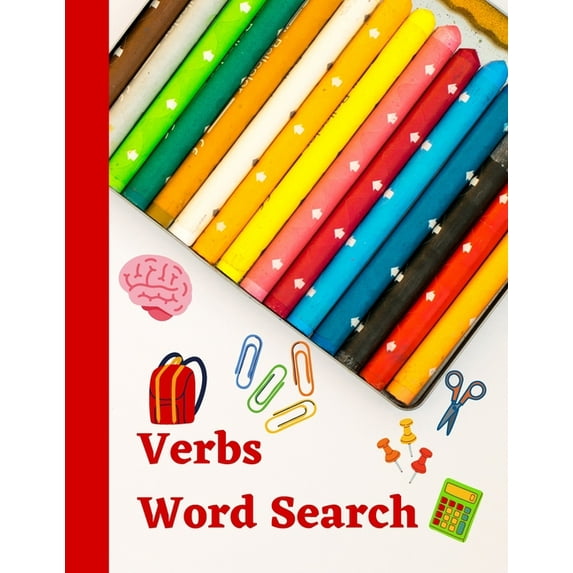 Verbs Word Search: English grammar puzzle activity book, (Paperback)