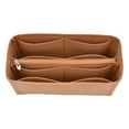 thumbnail image 1 of Vercord Felt Purse Organizer Handbag Insert Liner Shaper Bag in Bags for Speedy Neverfull Tote Brown (Intermediate Zipper), 1 of 6