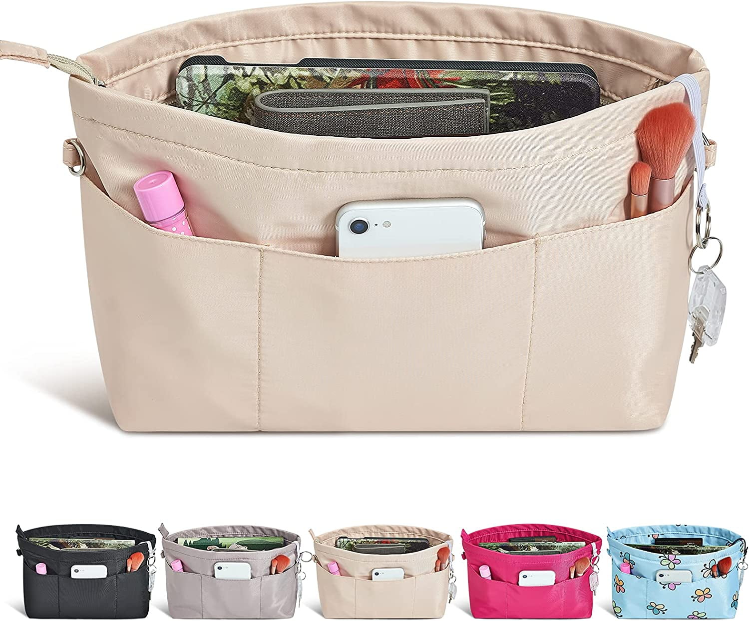Vercord Premium Nylon Purse Organizer Tote Handbag Insert Organizers ...