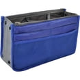 thumbnail image 1 of Vercord Purse Organizer Insert for Handbags Bag Organizers Inside Tote Pocketbook Women Nurse Nylon 13 Pockets Royal Blue Large, 1 of 5