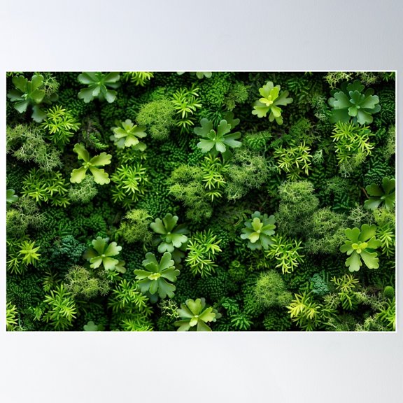Verdant Mossy Canopy Poster Wall Art, Modern Wall Decor For Living Room Bedroom, 8x12 UNFRAMED