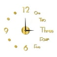 thumbnail image 1 of Verdant Touch Decorative Wall Clock Night Light Wall Clock Frameless Decorative Luminous Silent Clock for Living Room Bedroom Gold Medium 90cm/35.43in, 1 of 5
