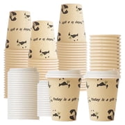 Verdelife Paper Disposable Hot Cups with Lids, 12 oz To Go Coffee Cups, Panda Party Travel Mugs, 25 Count Leak Proof Mugs for Office Home