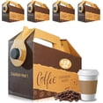 thumbnail image 1 of 5 Pack 128 oz Disposable Coffee Box Dispensers, Insulated Coffee To Go Containers with Handles and Lids, Portable Hot and Cold Drink Dispensers for Catering, Parties, Events and Takeout, 1 of 7