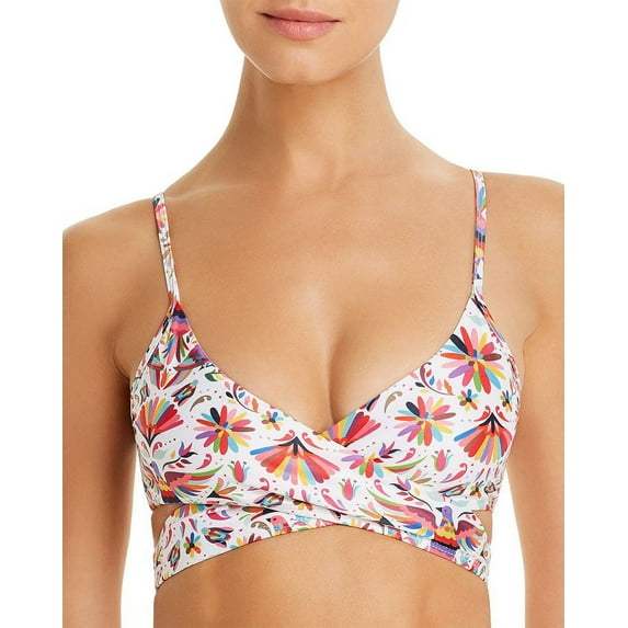 Verdelimon TAPIZ Izamal Printed Bikini Swim Top, US X-Small