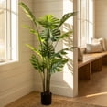 thumbnail image 1 of Verdelure 4.6FT Artificial Plant Fake Tropical Potted Tree Indoor Faux Floor Plant for Home Office Decor, 1 of 8