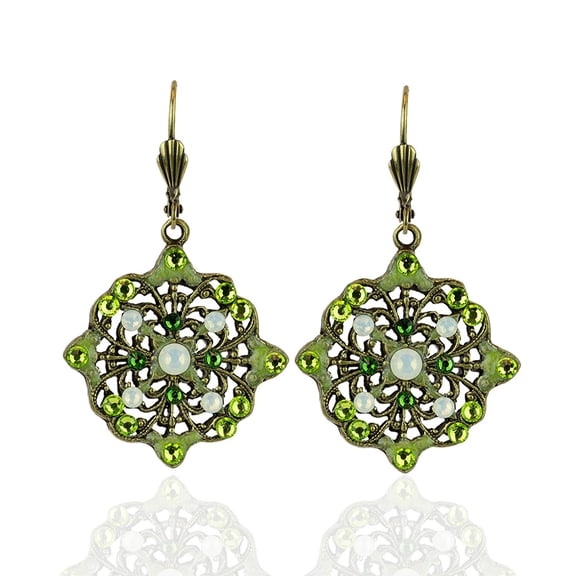 Verdette Crystal Earrings Drop Dangle Birthday Gift