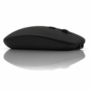 VerdeVida Bluetooth 5.2 Wireless Mouse — Rechargeable Silent-Click Mouse for MacBook, Laptop, PC, iPad, Chromebook, Windows 11/10/8 — Slim Portable Travel Mouse, 1600 DPI, Multi-Device, Black