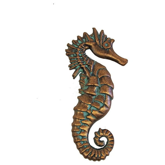 TreasureGurus, 3D Seahorse Cabinet Knob Copper