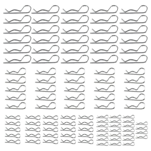 Verdlora 100PCS Cotter Pin Assortment Set for Tractors, Cars, and Machinery